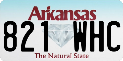 AR license plate 821WHC