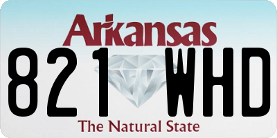 AR license plate 821WHD