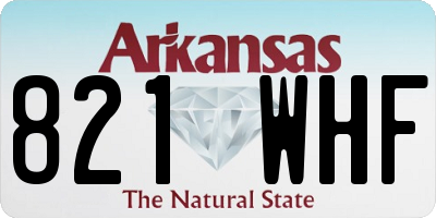 AR license plate 821WHF