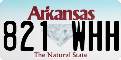 AR license plate 821WHH