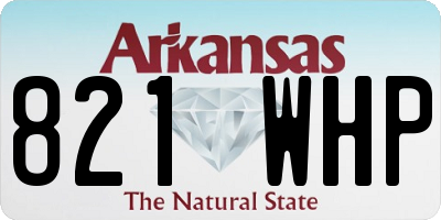 AR license plate 821WHP