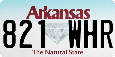 AR license plate 821WHR