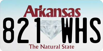 AR license plate 821WHS