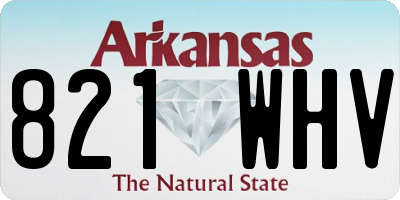 AR license plate 821WHV