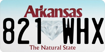 AR license plate 821WHX