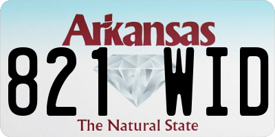 AR license plate 821WID