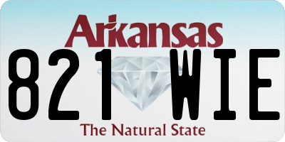 AR license plate 821WIE