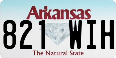 AR license plate 821WIH