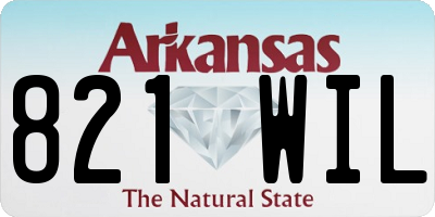 AR license plate 821WIL