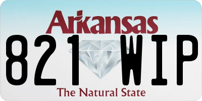 AR license plate 821WIP