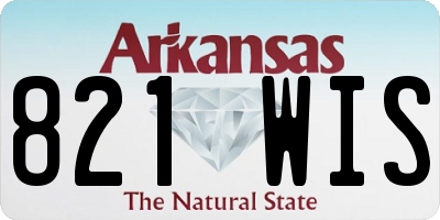 AR license plate 821WIS