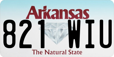AR license plate 821WIU