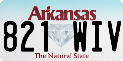 AR license plate 821WIV