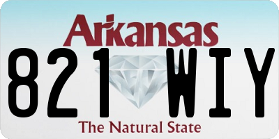 AR license plate 821WIY