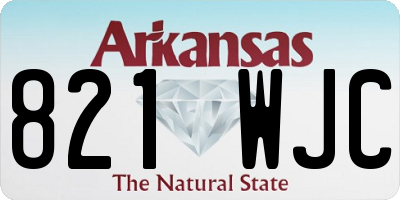 AR license plate 821WJC