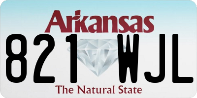 AR license plate 821WJL