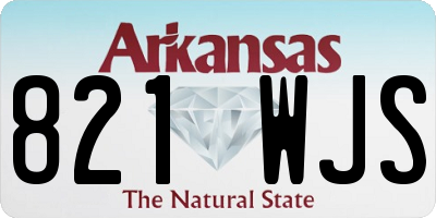 AR license plate 821WJS