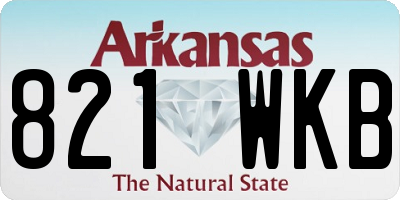 AR license plate 821WKB