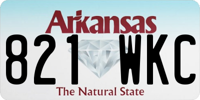 AR license plate 821WKC