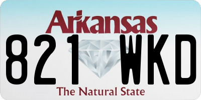AR license plate 821WKD