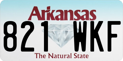 AR license plate 821WKF
