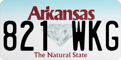 AR license plate 821WKG