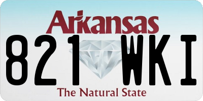 AR license plate 821WKI