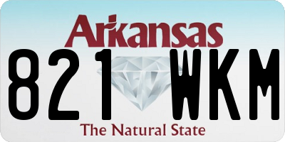 AR license plate 821WKM