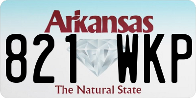 AR license plate 821WKP