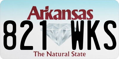 AR license plate 821WKS