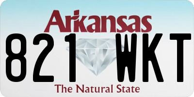 AR license plate 821WKT
