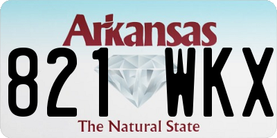 AR license plate 821WKX