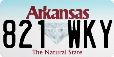 AR license plate 821WKY