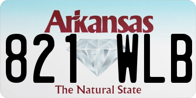 AR license plate 821WLB