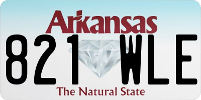 AR license plate 821WLE