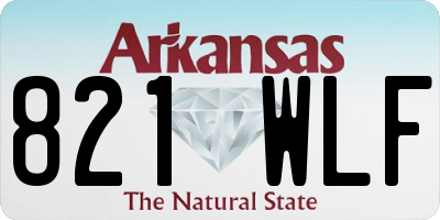 AR license plate 821WLF