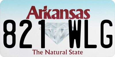 AR license plate 821WLG