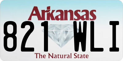 AR license plate 821WLI