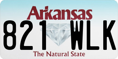 AR license plate 821WLK