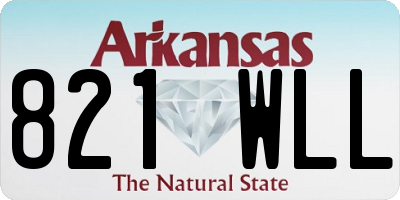 AR license plate 821WLL