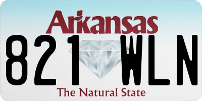AR license plate 821WLN