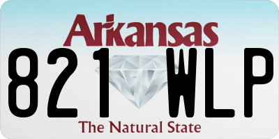 AR license plate 821WLP