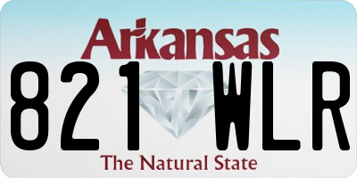 AR license plate 821WLR