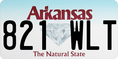 AR license plate 821WLT