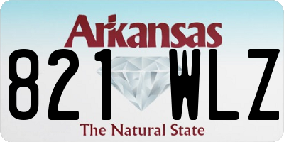 AR license plate 821WLZ