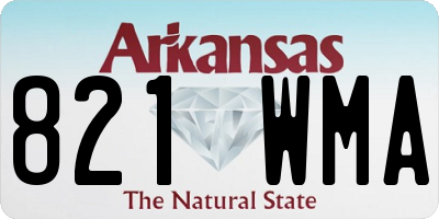 AR license plate 821WMA