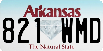 AR license plate 821WMD