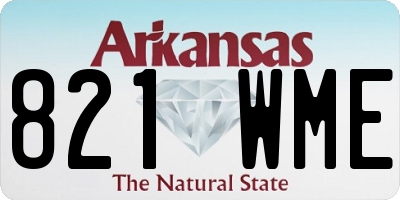 AR license plate 821WME