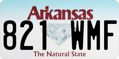 AR license plate 821WMF