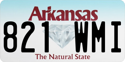 AR license plate 821WMI